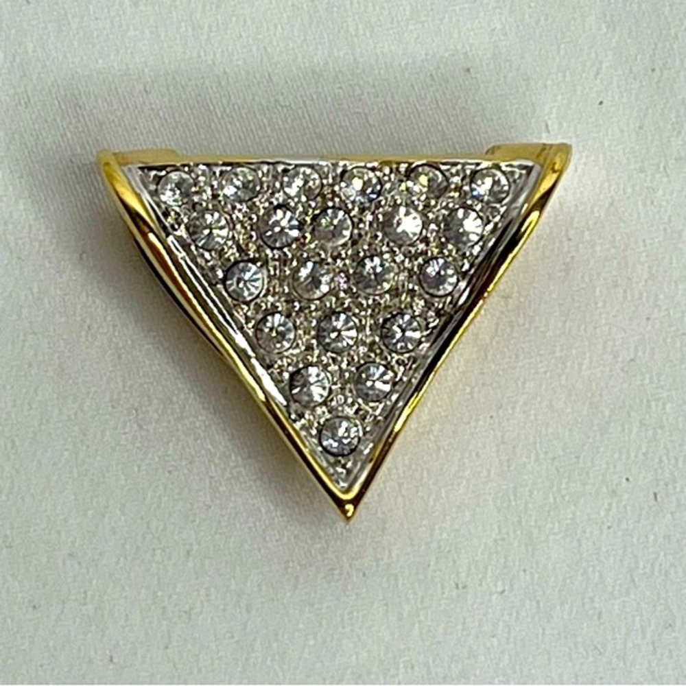 Triangle Gold Tone Scarf Clip